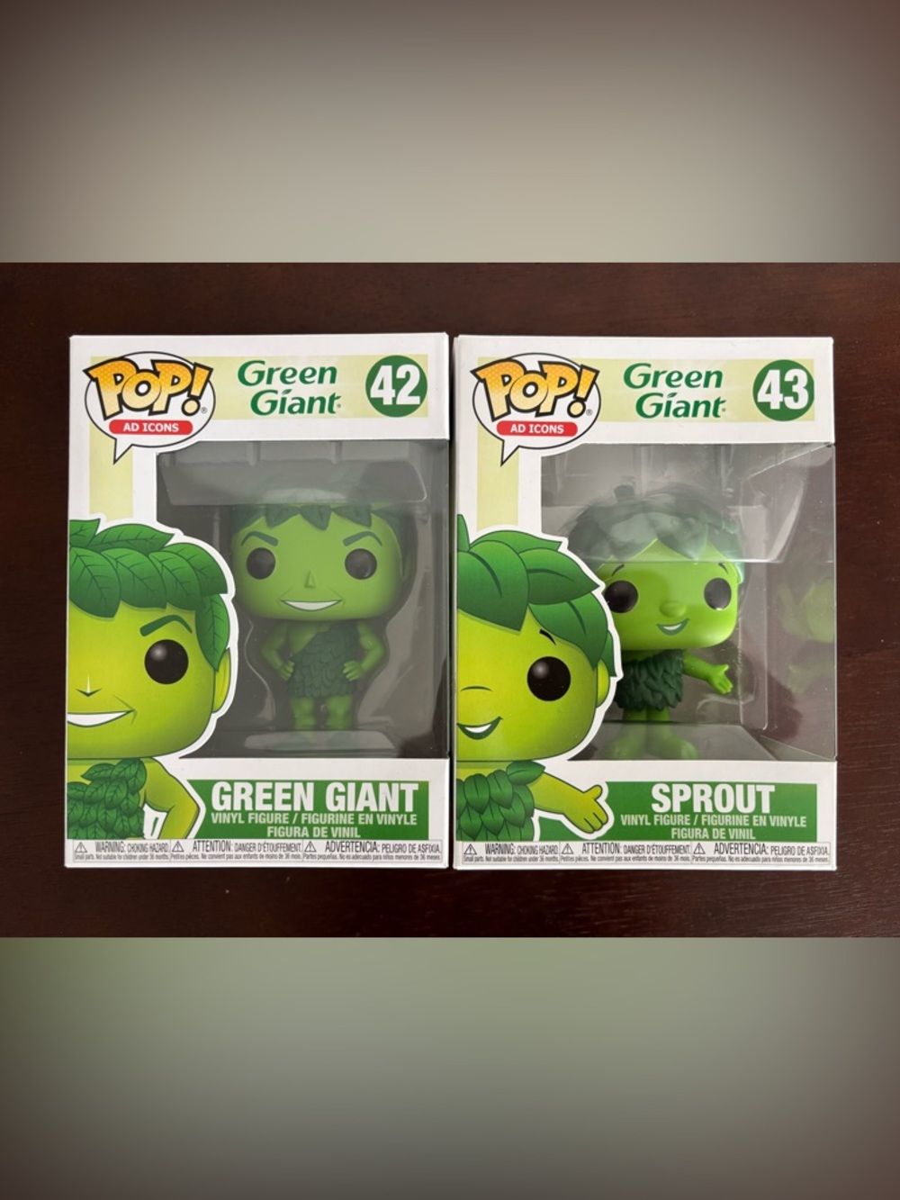 Funko POP! Ad Icons: Green Giant #42 and Sprout #43 New In Box
